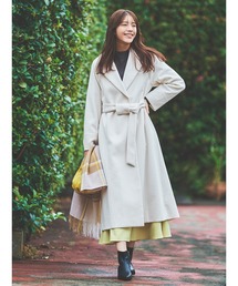 Te chichi | 【貴島明日香コラボ】ビーバーベルテッドチェスターコート(チェスターコート)