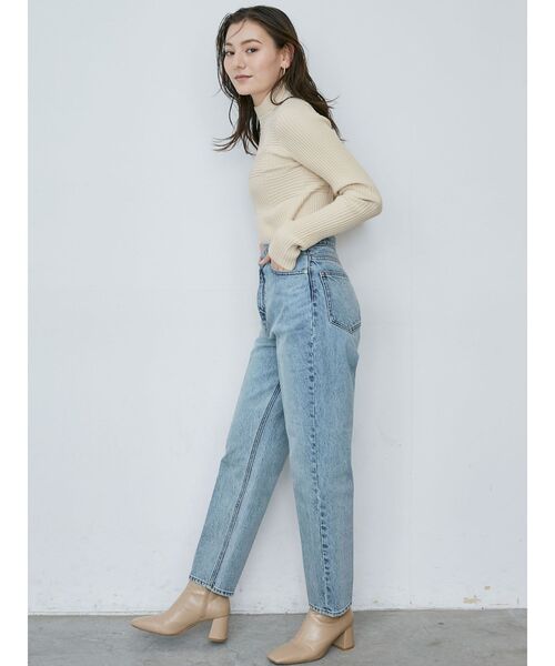 LAGUNAMOON（ラグナムーン）の「チェックリブニットプルオーバー（ニット/セーター・レディース・ブラック/チャコールグレー/アイボリー・FREE）」の20枚目の写真