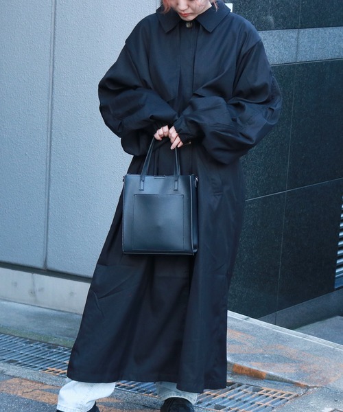 Auntie Rosa（アンティローザ）の「ステンカラーコート（その他アウター・レディース・ブラック/アイボリー/モカ・FREE）」の8枚目の写真