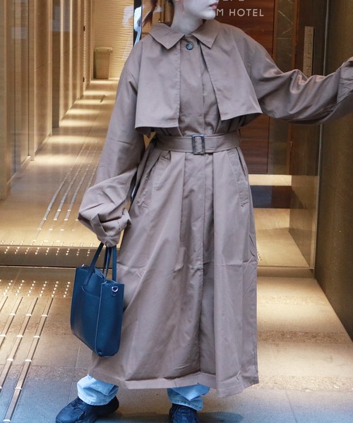 Auntie Rosa（アンティローザ）の「ステンカラーコート（その他アウター・レディース・ブラック/アイボリー/モカ・FREE）」の14枚目の写真