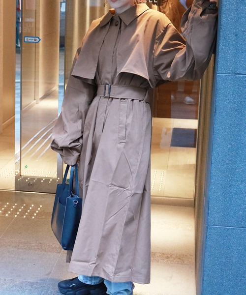 Auntie Rosa（アンティローザ）の「ステンカラーコート（その他アウター・レディース・ブラック/アイボリー/モカ・FREE）」の15枚目の写真