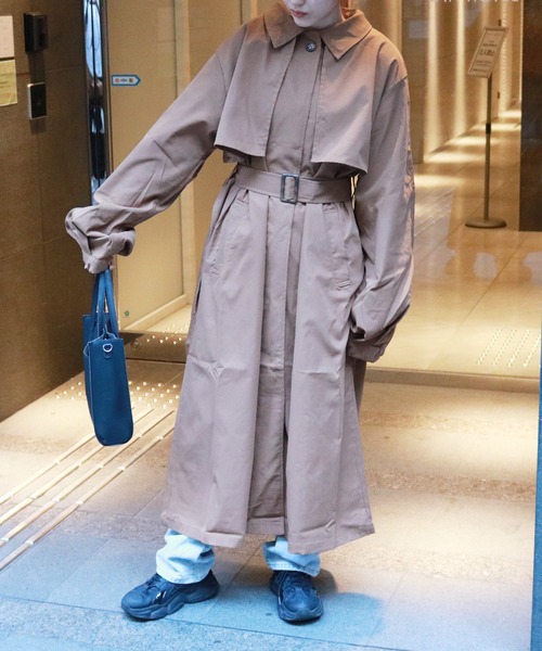 Auntie Rosa（アンティローザ）の「ステンカラーコート（その他アウター・レディース・ブラック/アイボリー/モカ・FREE）」の16枚目の写真