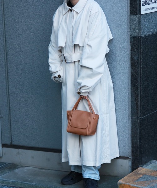 Auntie Rosa（アンティローザ）の「ステンカラーコート（その他アウター・レディース・ブラック/アイボリー/モカ・FREE）」の20枚目の写真