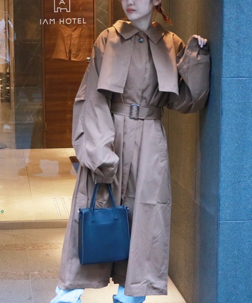 Auntie Rosa（アンティローザ）の「ステンカラーコート（その他アウター・レディース・ブラック/アイボリー/モカ・FREE）」の19枚目の写真