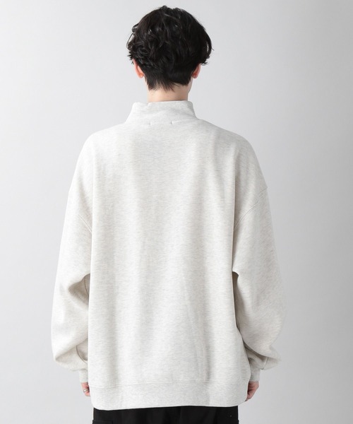 RAGEBLUE（レイジブルー）の「裏起毛スウェット/ワンポイント刺繍ハーフジップクルー（スウェット・メンズ・レッド/ホワイト/ブルー/ブラック・MEDIUM/LARGE）」の18枚目の写真