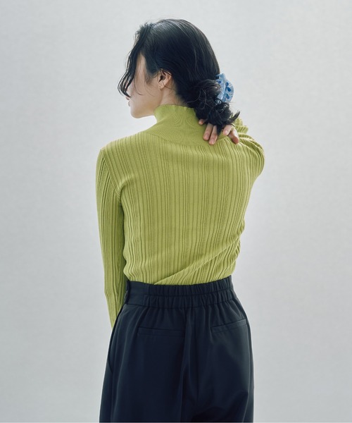 INSIIS(インシス)の「ランダムリブハイネックニット(ニット/セーター・レディース・ブラック/ブルー/グリーン・フリー)」の22枚目の写真