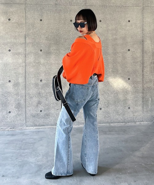 PAGEBOY(ページボーイ)の「タンク×ボレロアンサンブル(ニット/セーター・レディース・ブラック/オフホワイト/ラベンダー/オレンジ・FREE)」の17枚目の写真