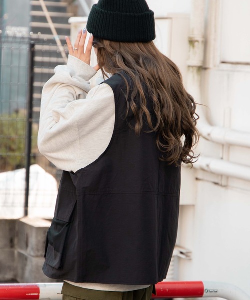 WEGO(ウィゴー)の「WEGO/ユーティリティーベスト(ベスト・メンズ・ブラック・FREE)」の6枚目の写真