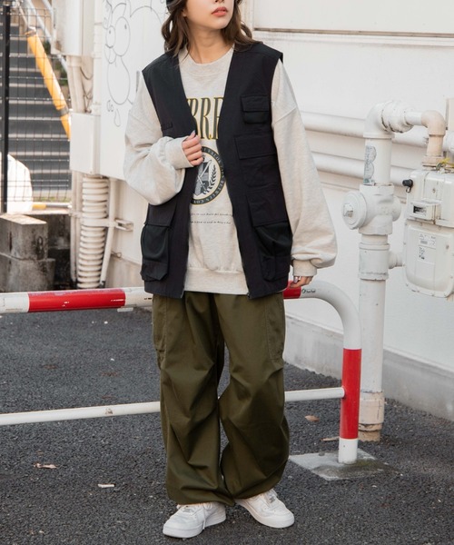 WEGO(ウィゴー)の「WEGO/ユーティリティーベスト(ベスト・メンズ・ブラック・FREE)」の4枚目の写真