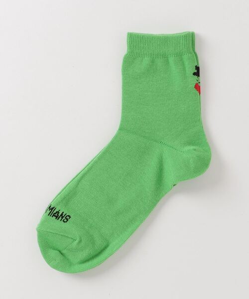 BOHEMIANS（ボヘミアンズ）の「BOHEMIANS/ボヘミアンズ　BACK LOVE&HAT SOCKS ソックス　ウィメンズ（ソックス/靴下・レディース・グリーン/ピンク/ホワイト・F）」の2枚目の写真