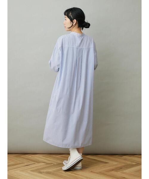 CRAFT STANDARD BOUTIQUE（クラフトスタンダードブティック）の「SET ニットベスト+シャツワンピース（ワンピース・レディース・ベージュ/ネイビー/ブラック・FREE）」の6枚目の写真