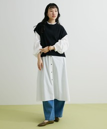 CRAFT STANDARD BOUTIQUE（クラフトスタンダードブティック）の「SET ニットベスト+シャツワンピース（ワンピース）」