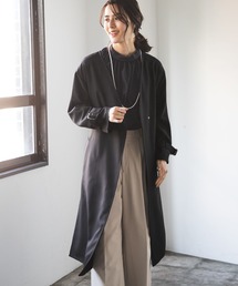 LEPSIM | きれいめノーカラーコート　169067(ノーカラーコート)