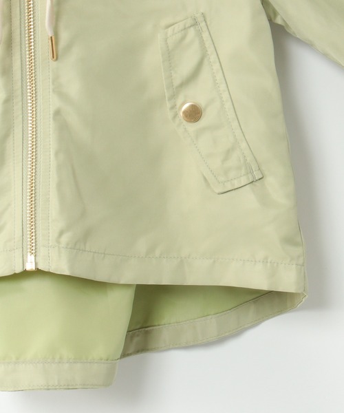ikka（イッカ）の「サテンフレアマウンテンパーカー（120~160cm）（マウンテンパーカー・キッズ・グリーン/ピンク系その他・120/130/140/150/160）」の7枚目の写真