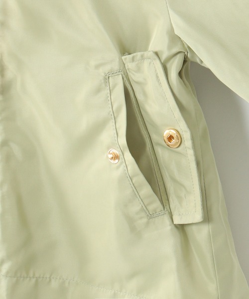 ikka（イッカ）の「サテンフレアマウンテンパーカー（120~160cm）（マウンテンパーカー・キッズ・グリーン/ピンク系その他・120/130/140/150/160）」の13枚目の写真