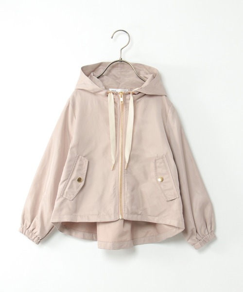 ikka（イッカ）の「サテンフレアマウンテンパーカー（120~160cm）（マウンテンパーカー・キッズ・グリーン/ピンク系その他・120/130/140/150/160）」の16枚目の写真