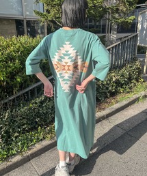 【 PENDLETON / ペンドルトン 】 5分丈 バックプリントワンピース BACKPRINTONEPIECE 32752106 MNY