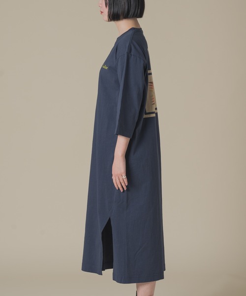 PENDLETON(ペンドルトン)の「【 PENDLETON / ペンドルトン 】 5分丈 バックプリントワンピース BACKPRINTONEPIECE 32752106 MNY(ワンピース・レディース・ブラック/ネイビー/ライトグリーン・FREE)」の9枚目の写真