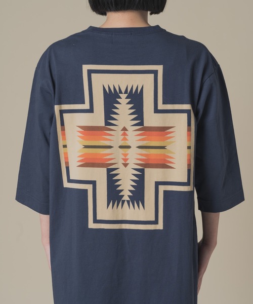 PENDLETON(ペンドルトン)の「【 PENDLETON / ペンドルトン 】 5分丈 バックプリントワンピース BACKPRINTONEPIECE 32752106 MNY(ワンピース・レディース・ブラック/ネイビー/ライトグリーン・FREE)」の10枚目の写真