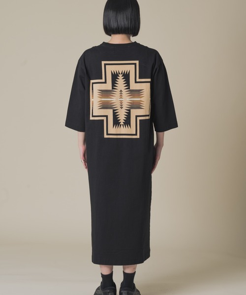 PENDLETON(ペンドルトン)の「【 PENDLETON / ペンドルトン 】 5分丈 バックプリントワンピース BACKPRINTONEPIECE 32752106 MNY(ワンピース・レディース・ブラック/ネイビー/ライトグリーン・FREE)」の13枚目の写真