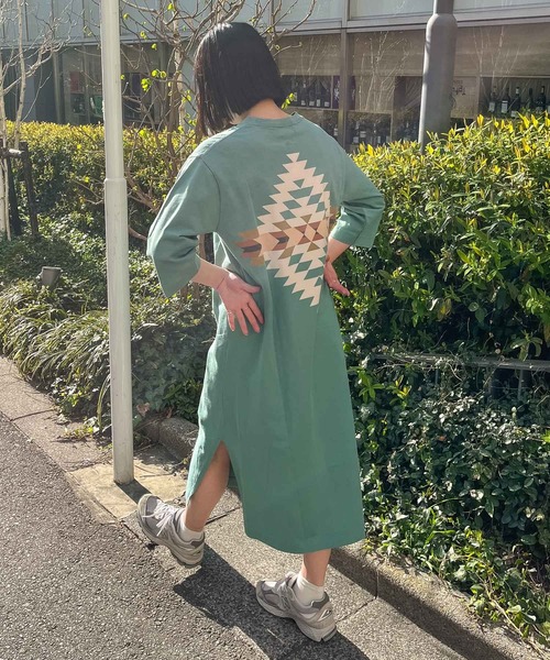 PENDLETON(ペンドルトン)の「【 PENDLETON / ペンドルトン 】 5分丈 バックプリントワンピース BACKPRINTONEPIECE 32752106 MNY(ワンピース・レディース・ブラック/ネイビー/ライトグリーン・FREE)」の20枚目の写真
