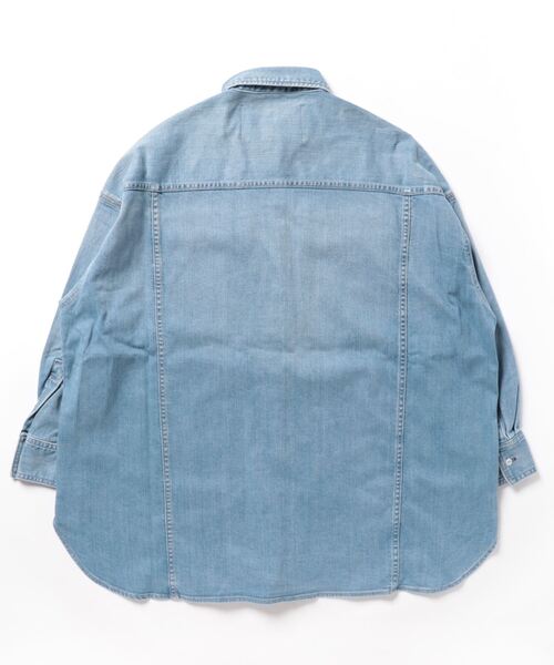 Healthy denim(ヘルシーデニム)の「【Healthy denim/ヘルシーデニム 】Almond(シャツ/ブラウス・レディース・ブルー・1)」の2枚目の写真
