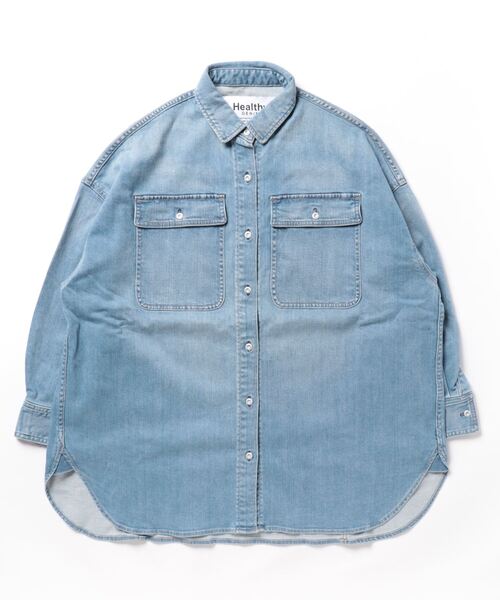 Healthy denim(ヘルシーデニム)の「【Healthy denim/ヘルシーデニム 】Almond(シャツ/ブラウス・レディース・ブルー・1)」の21枚目の写真