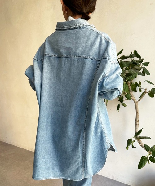 Healthy denim(ヘルシーデニム)の「【Healthy denim/ヘルシーデニム 】Almond(シャツ/ブラウス・レディース・ブルー・1)」の11枚目の写真