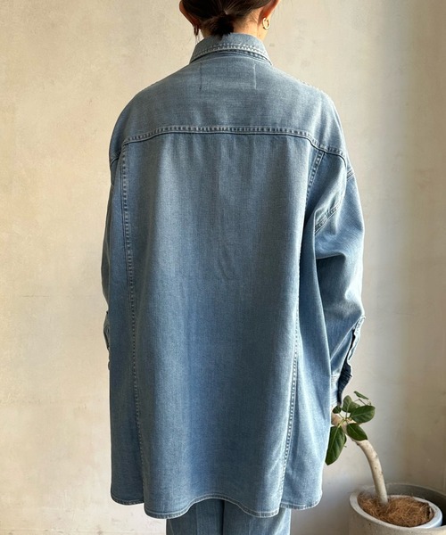 Healthy denim(ヘルシーデニム)の「【Healthy denim/ヘルシーデニム 】Almond(シャツ/ブラウス・レディース・ブルー・1)」の14枚目の写真