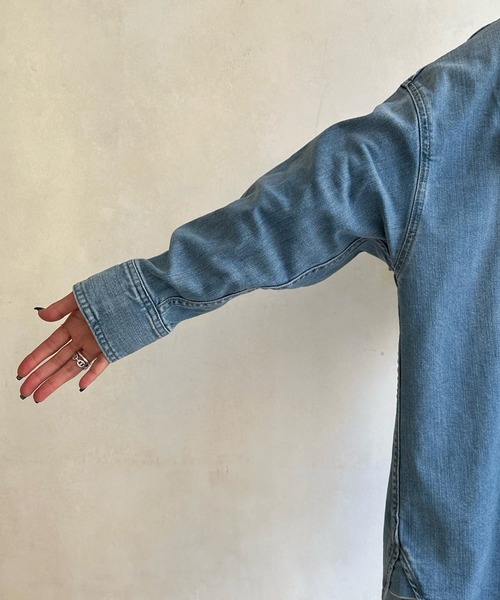 Healthy denim(ヘルシーデニム)の「【Healthy denim/ヘルシーデニム 】Almond(シャツ/ブラウス・レディース・ブルー・1)」の17枚目の写真