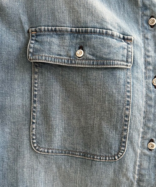Healthy denim(ヘルシーデニム)の「【Healthy denim/ヘルシーデニム 】Almond(シャツ/ブラウス・レディース・ブルー・1)」の19枚目の写真