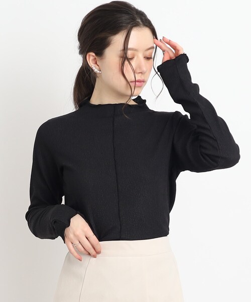 Cutie Blonde（キューティーブロンド）の「◆伸縮性ありで着やすい！ メローインナー（Tシャツ/カットソー・レディース・ホワイト系/ブラック/ライトグリーン・01/02/03）」の11枚目の写真