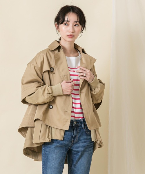 Risley（リズレー）の「レイヤードセットショートトレンチコート