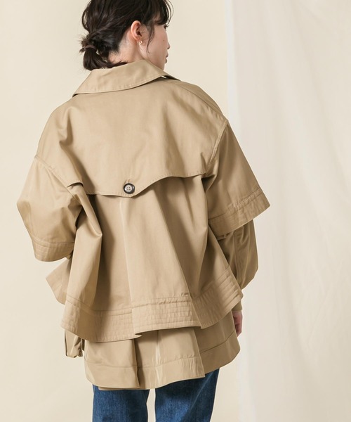 Risley（リズレー）の「レイヤードセットショートトレンチコート