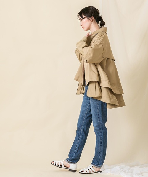 Risley（リズレー）の「レイヤードセットショートトレンチコート