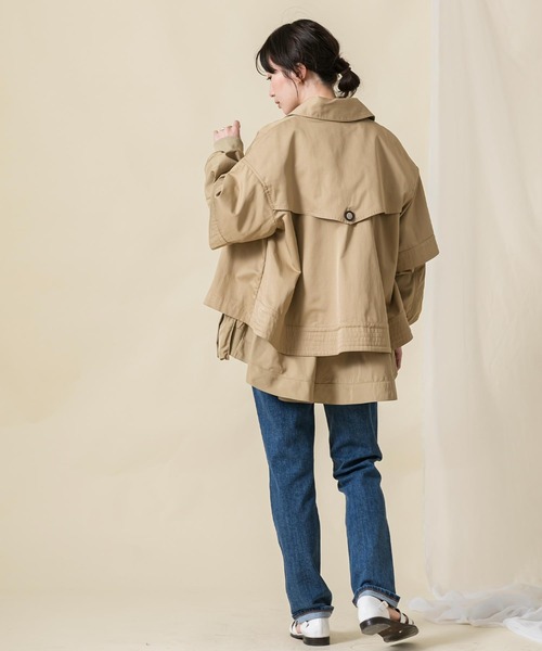 Risley（リズレー）の「レイヤードセットショートトレンチコート