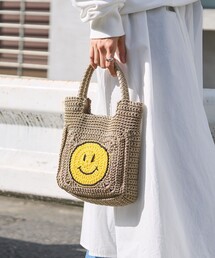 FREAK'S STORE | cache cache/カシュカシュ スマイル手編みトートバッグ(かごバッグ)