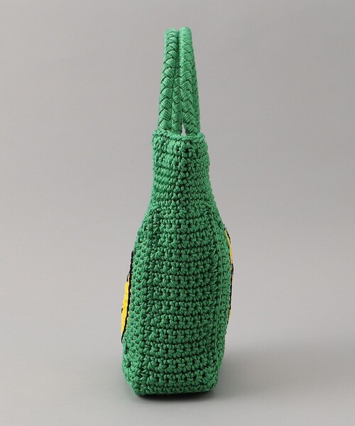 FREAK'S STORE（フリークスストア）の「cache cache/カシュカシュ スマイル手編みトートバッグ（かごバッグ・レディース・ベージュ/ブルー/グリーン・ONE SIZE）」の8枚目の写真