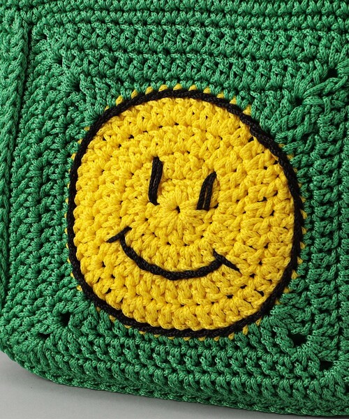 FREAK'S STORE（フリークスストア）の「cache cache/カシュカシュ スマイル手編みトートバッグ（かごバッグ・レディース・ベージュ/ブルー/グリーン・ONE SIZE）」の11枚目の写真