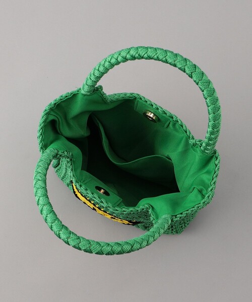 FREAK'S STORE（フリークスストア）の「cache cache/カシュカシュ スマイル手編みトートバッグ（かごバッグ・レディース・ベージュ/ブルー/グリーン・ONE SIZE）」の13枚目の写真