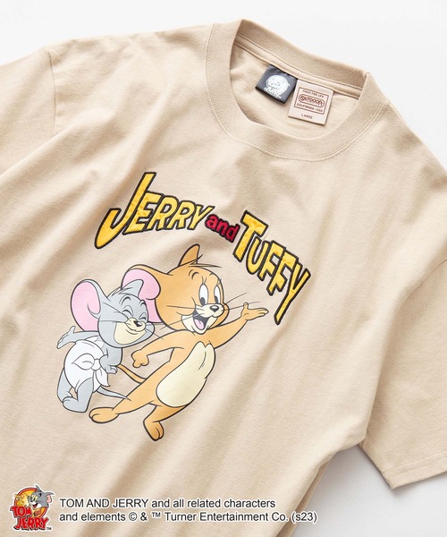 Tom&Jerry(トムアンドジェリー)の「【 TOM AND JERRY/トムとジェリー 】コラボ Tシャツ ドロップショルダー オーバーサイズ(Tシャツ/カットソー・メンズ・ダークグリーン/ホワイト系その他/ホワイト/ブルー系その他/オフホワイト/ベージュ・LARGE/MEDIUM/X-LARGE/SMALL)」の4枚目の写真