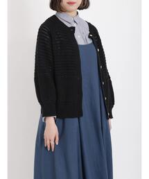 sm2rhythm | 透かし編み前後着カーディガン(カーディガン/ボレロ)