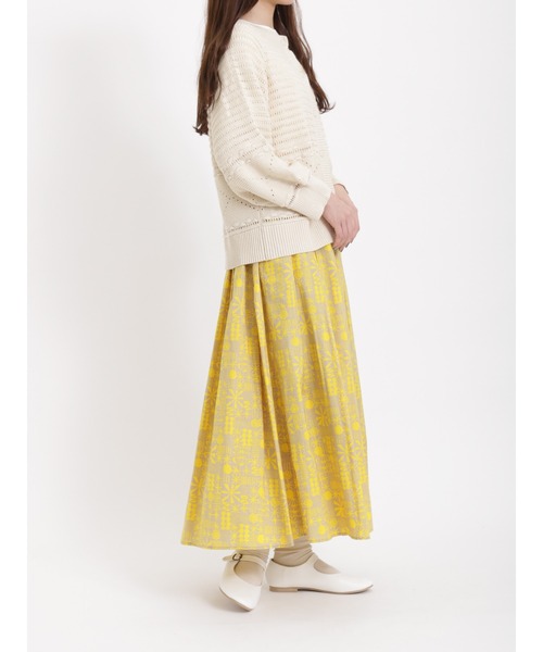 sm2rhythm（サマンサモスモスリズム）の「透かし編み前後着カーディガン（カーディガン/ボレロ・レディース・ブラック/グリーン/キナリ・ﾌﾘ-）」の16枚目の写真