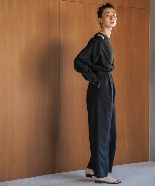 6」 オーバーオール 36 ネイビー レディース TENTO（テント）の「2WAY