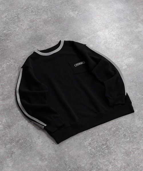 FCMM(エフシーエムエム)の「【日本限定アイテム】PIPING CREWNECK SWEAT/パイピングクルーネックスウェット(スウェット・メンズ・ブラック/オリーブ/アイボリー・LARGE/MEDIUM)」の9枚目の写真