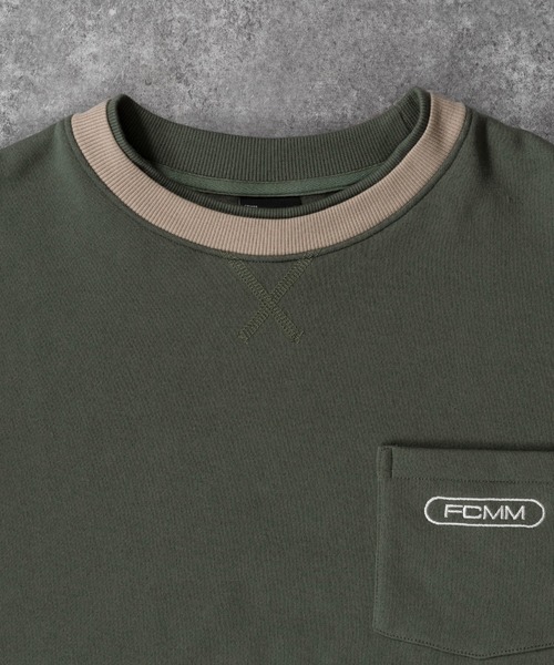 FCMM(エフシーエムエム)の「【日本限定アイテム】PIPING CREWNECK SWEAT/パイピングクルーネックスウェット(スウェット・メンズ・ブラック/オリーブ/アイボリー・LARGE/MEDIUM)」の7枚目の写真