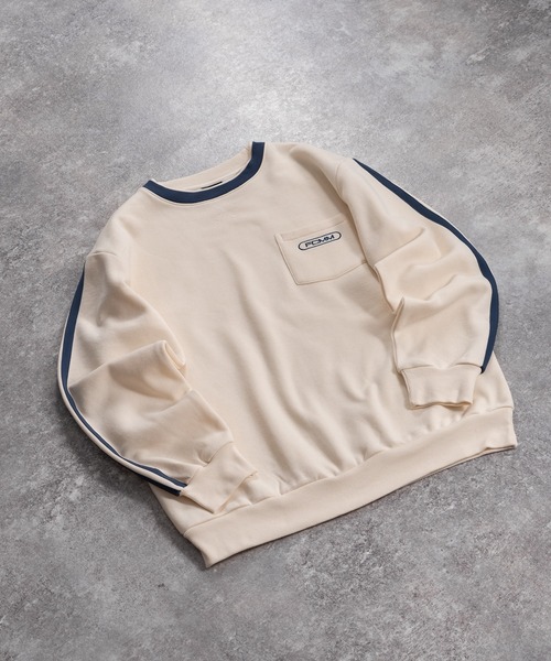 FCMM(エフシーエムエム)の「【日本限定アイテム】PIPING CREWNECK SWEAT/パイピングクルーネックスウェット(スウェット・メンズ・ブラック/オリーブ/アイボリー・LARGE/MEDIUM)」の13枚目の写真