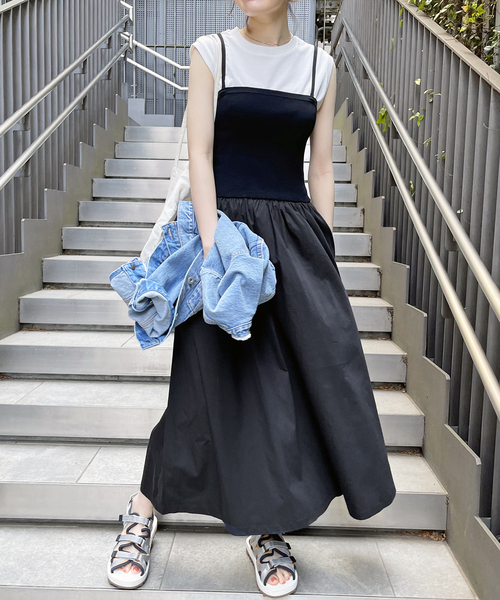 Spick & Span（スピックアンドスパン）の「ベアワンピース（ワンピース・レディース・ブラック/ベージュ・FREE）」の9枚目の写真