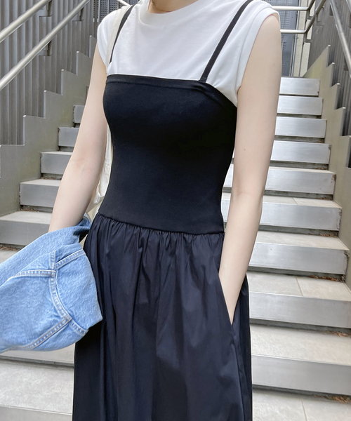 Spick & Span（スピックアンドスパン）の「ベアワンピース（ワンピース・レディース・ブラック/ベージュ・FREE）」の7枚目の写真