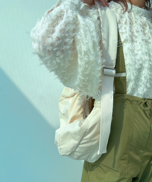 y/m（イム）の「ナイロンラウンドショルダーバッグ（ショルダーバッグ・レディース・ブラック/ホワイト・FREE）」の18枚目の写真